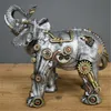 Objetos decorativos Figuras mecánicas Punk Perro Figura Resina Artesanía Steampunk Bulldog Perro Resina Estatua Escultura Decoración Hogar Escritorio Adornos 230517