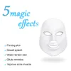 Ansiktsvårdsenheter 7 Färger LED Mask Beauty Skin Care Rejuvenation Wrinkle Acne Borttagning Face Beauty Therapy Whitening Draw Instrument 230517