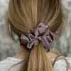 Hair Rubber Bands Elegant Silk Elastics Hair Band Solid Color Scrunchies for Women Girl Ponytail Holder Hair Rope Korean Hairband Hair Accessoires 230517