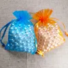 Jewelry Stand 100pcs Organza Bag 5x7 7x9 9x12 10x15cm Packaging s Wedding Party Gift Pouch Birthday Christmas s 230517