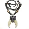 Pendant Necklaces Wolf Tooth Necklace Man Choker Charm Power Jungle Wild Accessories