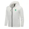 Atletico Nacional hommes vestes automne manteau chaud loisirs en plein air jogging sweat à capuche fermeture éclair complète à manches longues veste de sport décontractée