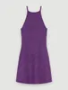 Vestidos casuales M-aje Viscose Blended Knit Sling Dress Cintura alta Fit Hip Mini vestido para mujer