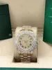 Pełny diamentowy rzymski pokrętło 218238 Sapphire Big Diamond Bezel 43 mm 18k żółte złote mężczyzn mężczyzn 2813 Automatyczne zegarki zegarek z oryginalnym pudełkiem