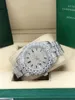 Relógio completo de diamante e mostrador 218238 Sapphire Big Diamond Buzel 43mm Aço inoxidável masculino 2813 Relógios automáticos Relógios de pulso com caixa original