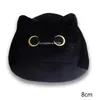 8 cm rond gros chat jouet noir peluche chat en peluche jeter oreiller enfants jouets cadeau d'anniversaire pour les enfants décorer