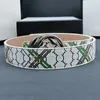 Concepteur de luxe Belt Belt Belt Classic Style Largeur de 3,8 cm Modèle de toile à rayures en matériau en carres de vache est très beau très bien Nice