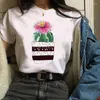 T-shirt da donna T-shirt da donna Lady Stampa dolce floreale Cactus Streetwear Pianta anni '90 Abbigliamento di tendenza Top Abbigliamento Bella camicia T-shirt da donna