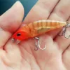 釣りフックTsurinoya 4pc 50mm 5g Sink Minnow Minnow人工餌用釣り竿レーザーハードキャスト釣り餌DW63 230517