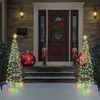 New waterproof solar LED lighting Christmas tree wreath powered by AO new energy solar decorations