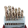 Borrbitar Hög quatity HSS-Co M35 Cobalt Straight Shank Twist Drill Bits Power Tool Tillbehör för metall rostfritt stålborrning 230517