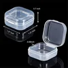 Jewelry Stand 115Pcs Square Plastic Storage Box Container Transparent Case Organizer Packaging for Beads Earrings 230517