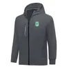 Atletico Nacional hommes vestes automne manteau chaud loisirs en plein air jogging sweat à capuche fermeture éclair complète à manches longues veste de sport décontractée