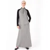 Etniska kläder dubai kvinnor muslimska långärmad maxi klänning islamisk jilbab kaftan casual lös bönrock vintage kalkon damer