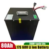 Batterie 17S 60V 80Ah Lithium Li Ion avec application Bluetooth BMS pour Scooter/moto électrique + chargeur 71.4V 10A