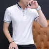 Polos para hombre, polo informal de verano, polo de manga corta para hombre, cuello vuelto, ajustado, polo de color vendido para hombre de talla grande 230518