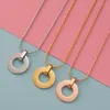 Pendant Necklaces 3pcs Stainless Steel Round Bar Necklace Blank For Engrave 20mm Metal Circle To Record Mirror Polished