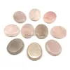 Stone 25X30X10Mm Oval Worry Thumb Natural Crystal Therapy Reiki Treatment Spiritual Minerals Mas Drop Delivery Jewelry Dhgarden Dhe4V