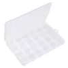 Bijoux Stand 24Grids Boîte De Rangement En Plastique Compartiment Conteneur Réglable pour Perles boucle d'oreille boîte bijoux rectangle Cas 230517