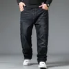 Herren-Jeans, Herren, große Größe, schwarze Jeans, 10XL, Übergröße, hohe Taille, lockere Hose, Ehemann, Übergröße, lockere Denim-Hose, blaue männliche Denim-Hose, 230517