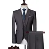 Abiti da uomo 2023Fine High-end Men (tuta Gilet Pantaloni) Moda Business Handsome Casual British Dress Suit Set di tre pezzi