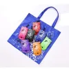 Butterfly Love Flower Folding Shopping Bag Oxford Cloth Printing Polyester Storage Bag Creative Portable Gift Bags bb0518