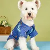 Hundkläder husdjur pullover knapp stängning mjuk textur dekorativ utrymme tryck katt tvåben
