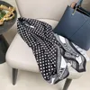 Scarves 90cm Europe Spring FashionTwill Geometric Dot Women's Occupation Decorative Printing Large Square Scarf Beach Shawl Head