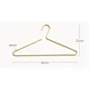 Hangers Racks 5pcs Solid Metal Hangers for Coat Durable Seamless Matte Gold/Sliver Clothes Trousers Sweater Storage Racks Hangers Organizer 230518