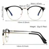 Sunglasses Frames Vintage Metal Glasses Round Frame Computer Goggles Office HD Anti Radiation For Women Men Fashion Myopia Eyeglasses