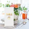 Acrylic Stands Place Card Holders Table Number Stands Clear Card Display Stand for Table Wedding Photos Home Decor Tools LX5610