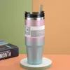 UPS 20oz 30oz Diamond Paint Ice Bar Cup Stainless Steel Cup Car Travel Insulation Cold Coffee Cup Kettle