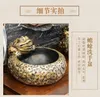 Badrumsvaskkanor skåp Kombination Handvätt tvättställe kinesisk fast trä antik kostym kran blandare