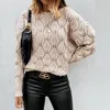 Women's Sweaters Autumn Winter Elegant Knitted Sweater Fashion Pearl Beaded Women Jumper Casual O Neck Long Sleeve Tops Pullover Femme