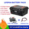 Batteria ricaricabile 12V 100AH LiFePO4 Cella agli ioni di litio ricaricabile 120AH 150AH Scatola portatile LFP con custodia per camper all'aperto