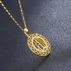 Chains Dril Metal Gift Necklace Jewelry Lady Alloy Hollowing Out Inlaid Confession Necklaces & Pendants