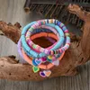 Strand 9 Polymer Polymer Clay Heart Charm Bracelet for Women Cute Beads Beads Bohemian Beach Beach Jewelry Pulseras Mujer