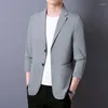 Men's Suits Summer Thin Casual Suit Jacket Men Korean Style Loose Sunscreen Terno Masculino High Quality Single-Breasted Pocket Blazer Homme