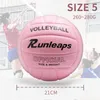 Palle Rosa Pallone da pallavolo Misura ufficiale 5 Indoor per uomo Donna Giovani all'aperto Giochi da spiaggia Palestra Allenamento Sport Impermeabile 230518