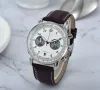 2023 Orologi da uomo di alta qualità Cinque serie di punti Tutti i quadranti funzionano Orologio al quarzo da uomo Germania Cronografo con cinturino in pelle di marca di lusso superiore Accessori moda