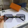 Дизайнер Lou Vut Luxury Cool Sunglasses 2022 Новая мода большая рама солнцезащитные очки то же самое стиль сетчатые красный квадрат.