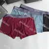 Mutande da uomo firmate Intimo sexy Boxer traspiranti modali in cotone estivo Mutande maschili classiche 3 pezzi / scatola