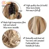 tails MEIFAN Synthetic Short Wavy Claw tail Clip In Hair Extension Black Brown Tail Clip In Hair Tail Natural False Hairpiece 230518