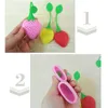Silicone Tea Strainers Lovely Strawberry Shape Teas Infuser Home Coffee Vanilla Spice Filter Diffuser