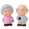 Diny Sets Car Dashborad Decorations Grandma Boy Cupcake Ornamenten Toppers Opa Statue Figurines Grootouders