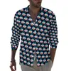 Camicie casual da uomo Calzino Scimmia Uomo Coda Stampa Camicia Manica lunga Retro Camicette divertenti Motivo primaverile Abbigliamento Plus Size 3XL 4XL