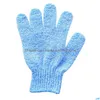 Andere badtoiletbenodigdheden Exfoliërende handschoenen Mitt douche Scrub vingers handdoek Peeling Body Globe Badkameraccessoires Drop Dhdit Lever Dhdit