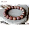 Strand Peach Druzy Beads Укладывает браслет круглое агаты Geode Drusy BM11285