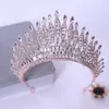 smycken Royal Crown Accessories Crystal Wedding Ornaments Bride Crown Dance Party Födelsedag prinsessa Flera färger Dröm extravagant blå röd grön