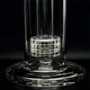 Flat mouth Mobius matrix glass hookah with 1 birdcage perc (gb350)